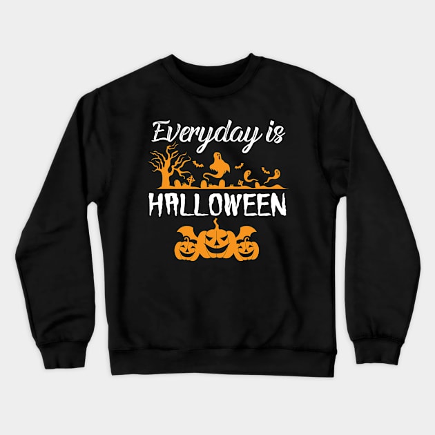 Halloween Season Spooky Creatures Lover Crewneck Sweatshirt by FamiLane